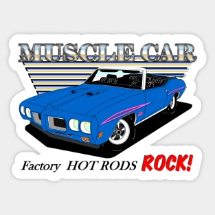 70 GTO Judge Convertible - Muscle Car Sticker